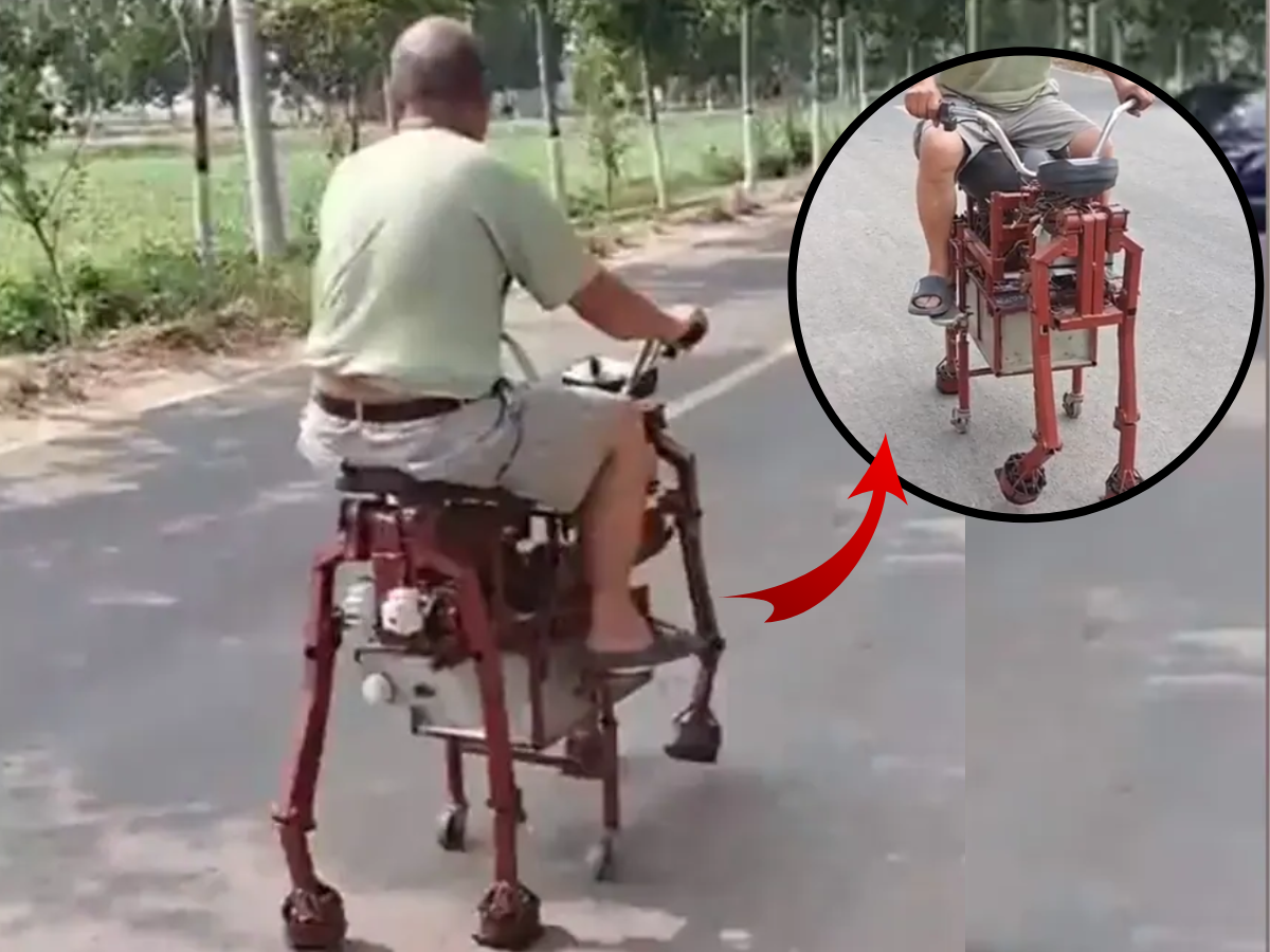Dunkey Engineer Amazing Viral Video : इंजिनियरने डोकं लावून बनवलं सहा पायांचं गाढव; भर ...