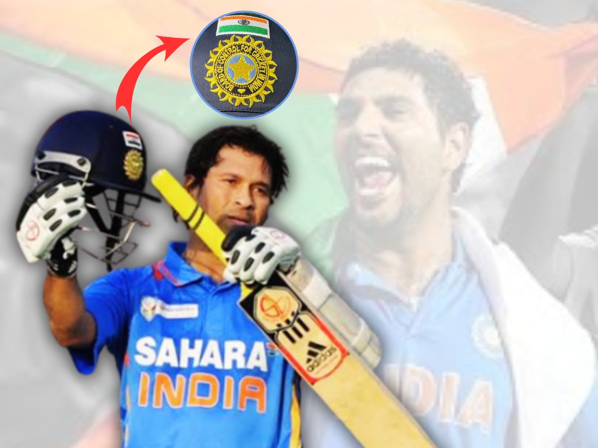 सचिनने केली सुरूवात तर युवीने घेतला पंगा, भारतीय खेळाडूंच्या हेल्मेटवरील तिरंग्याची कहाणी! title=