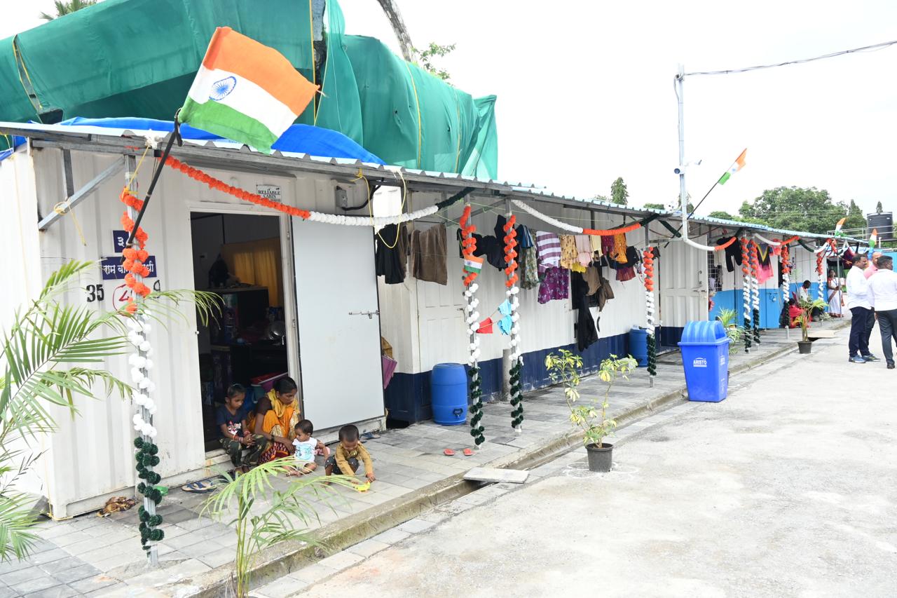 CM Eknath Shinde Irshalwadi Landslide Shelter Camp Visit