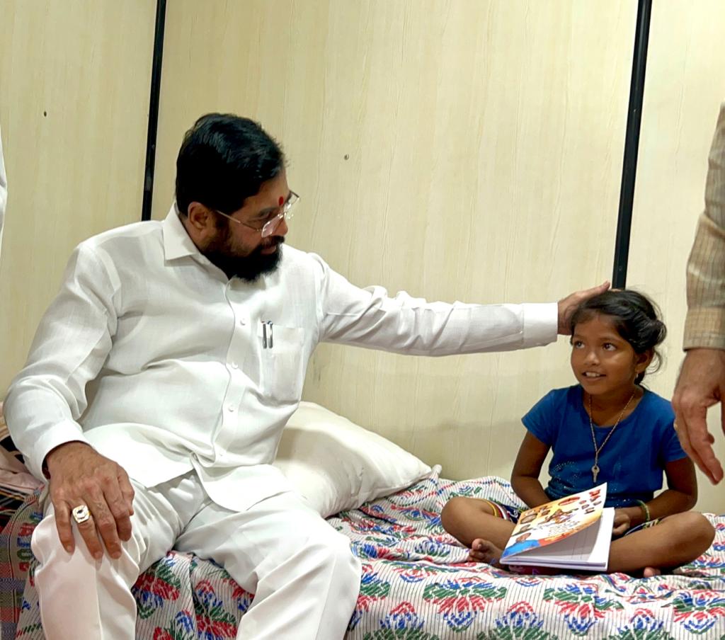 CM Eknath Shinde Irshalwadi Landslide Shelter Camp Visit