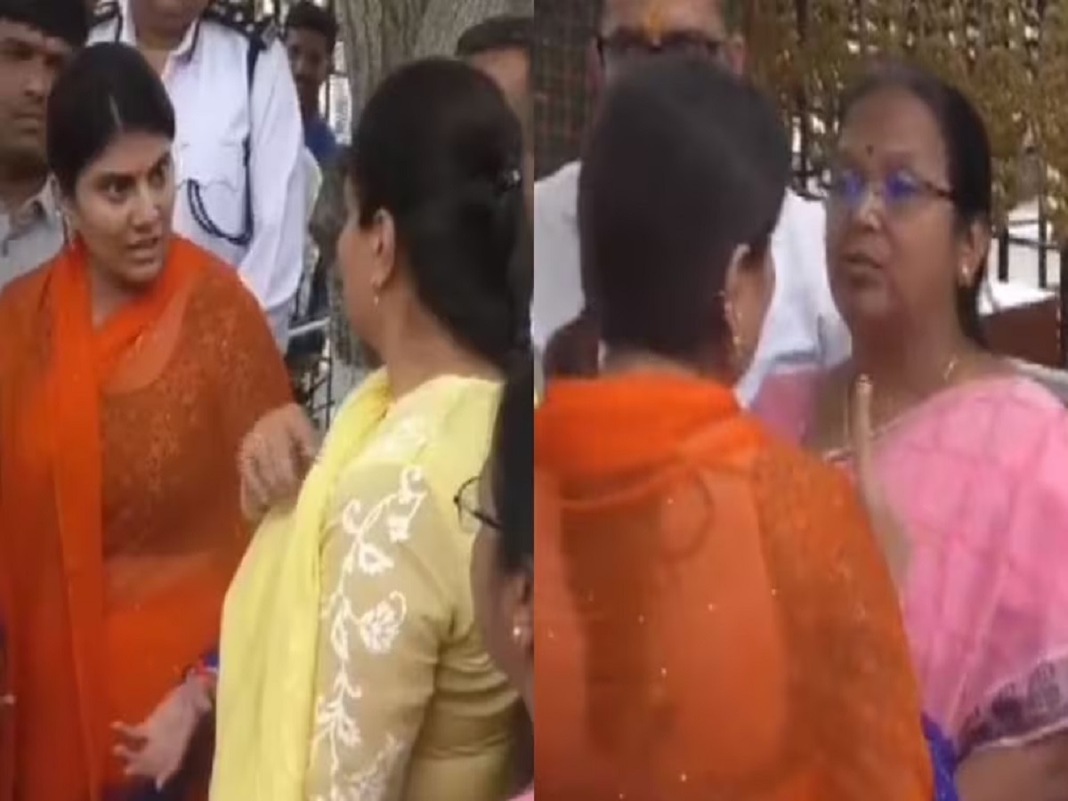 'आपल्या औकातीत राहा, जास्त स्मार्ट बनू नका', रवींद्र जाडेजाची पत्नी रिवाबा संतापली, रस्त्यावरच भिडली; VIDEO व्हायरल title=