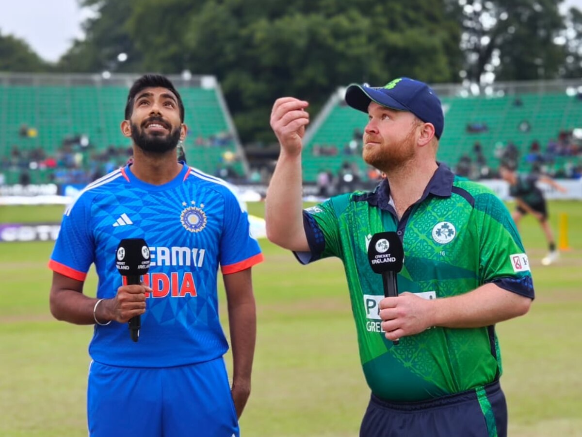 IND vs IRE 1st T20: टॉस जिंकून प्रथम गोलंदाजीचा निर्णय; 'या' दोन खेळाडूंचा डेब्यू, जसप्रीत बुमराह म्हणतो... title=