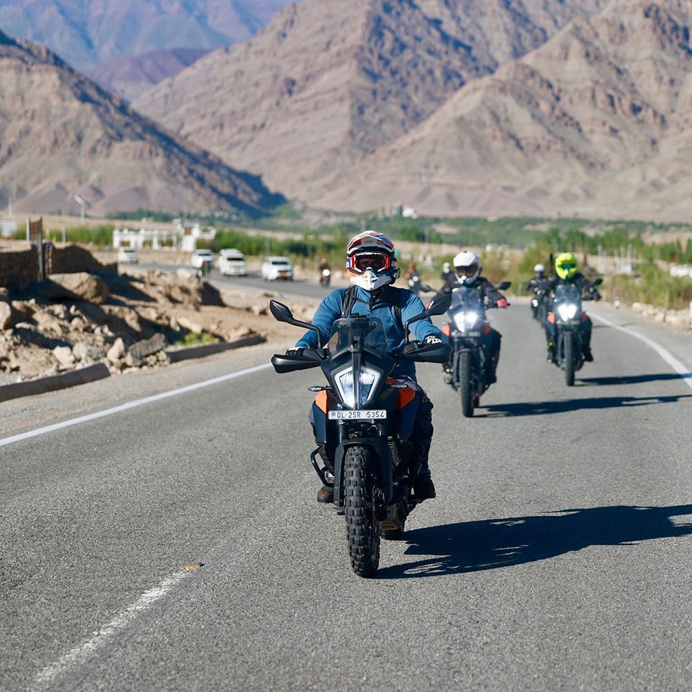 Rahul Gandhi Bike Ride To Ladakh