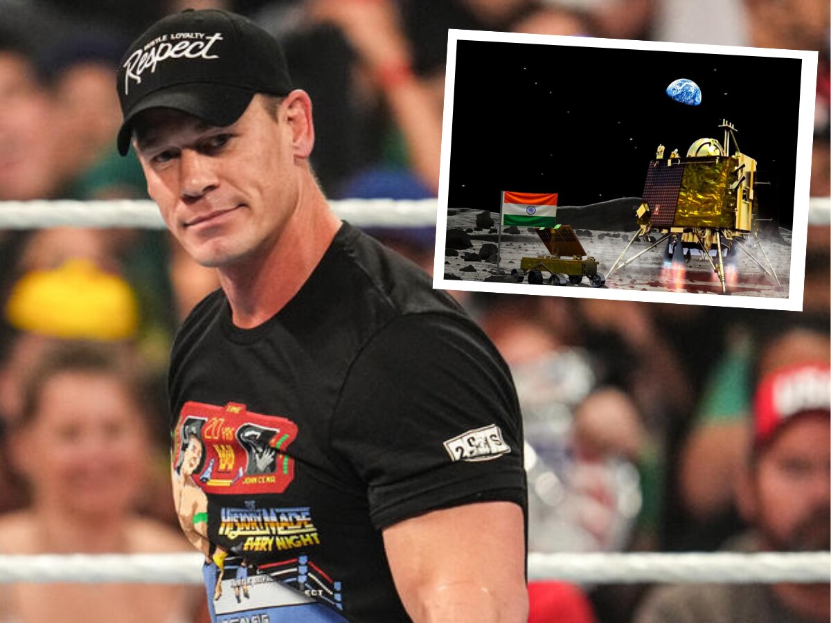 WWE सुपरस्टार John Cena ने शेअर केला तिरंग्याचा फोटो; चांद्रयान-3 चा काय संबंध? पाहा नेमकं प्रकरण काय? title=