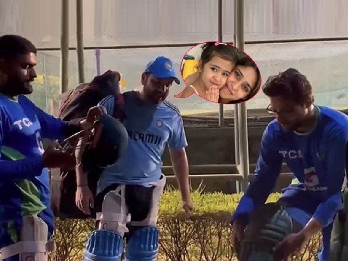 Ind vs Pak Video: रोहितला भेटल्यानंतर बाबर आझमला आठवली रोहितची लेक; म्हणाला... title=