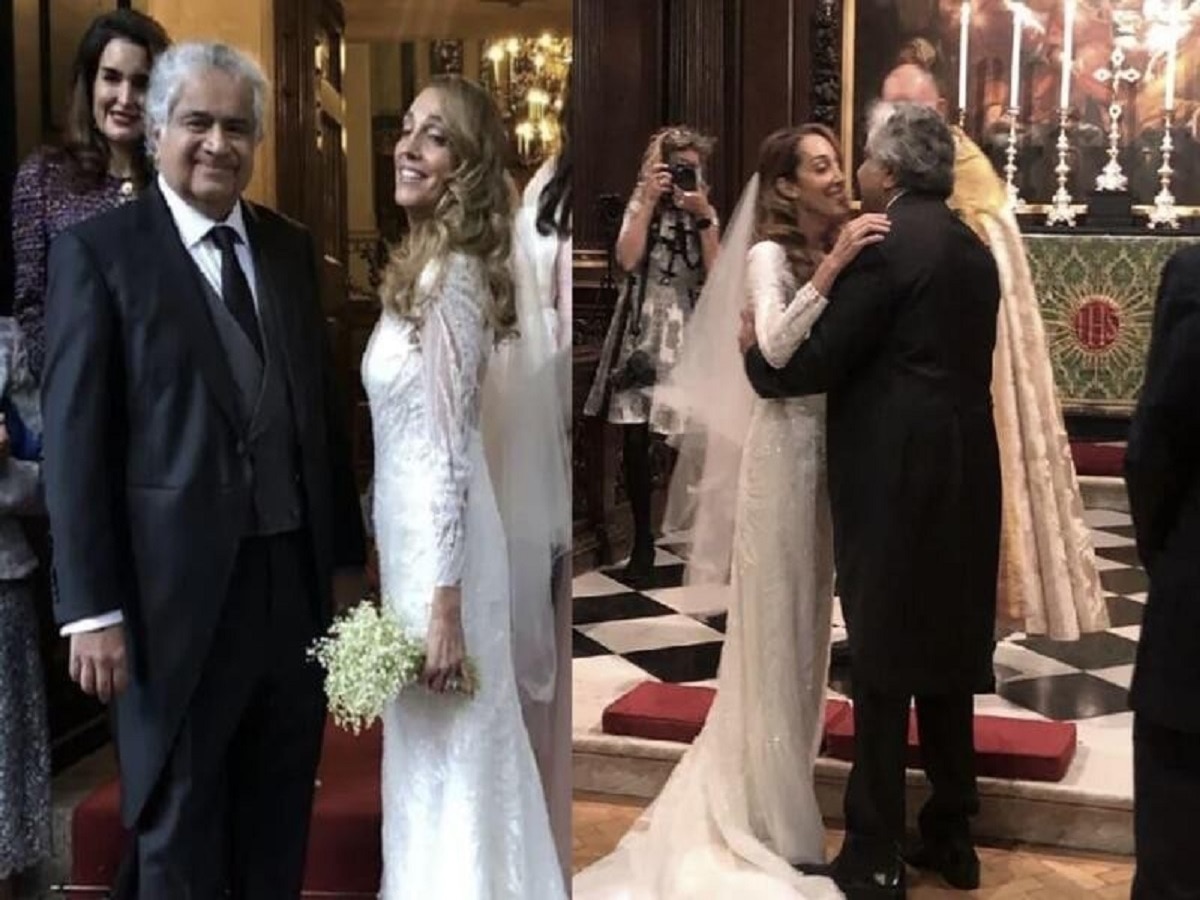 Harish Salve married third time who is Trina Wedding News in Marathi