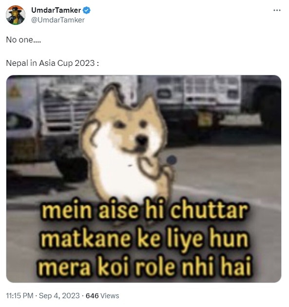 Top 10 Memes from IND vs NEP Match 5