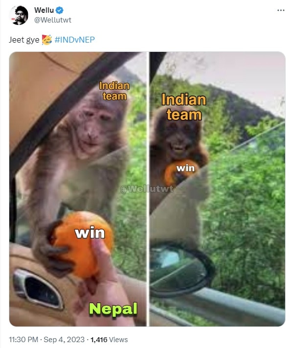 Top 10 Memes from IND vs NEP Match 5