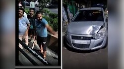 पालिकेच्या बसची कारला धडक, कारची अवस्था पाहून चालक संतापला, थेट तलवार काढली अन्...