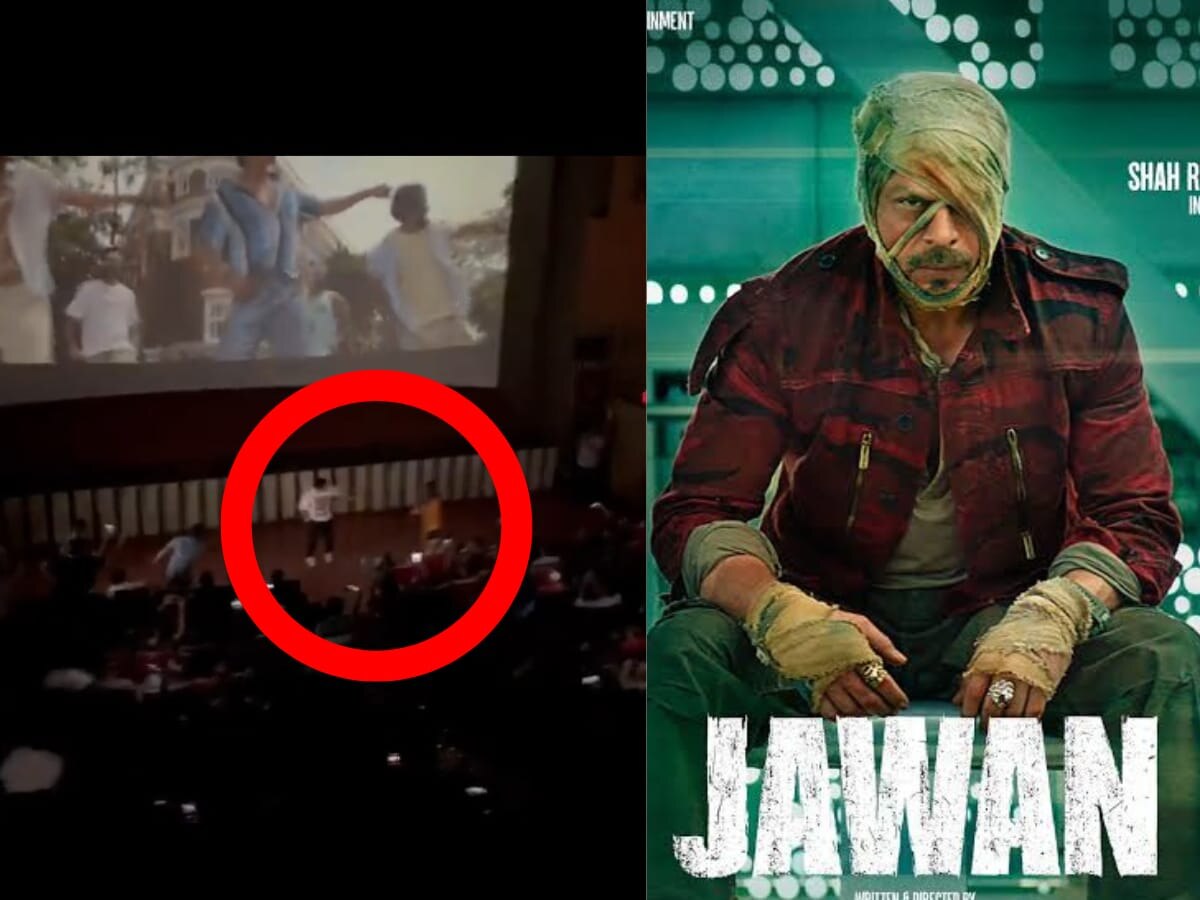 शाहरुखचा Jawan पाहताना थिएटरमध्ये गर्लफ्रेंडसोबत केलं असं कृत्य... व्हिडीओ झाला व्हायरल... title=