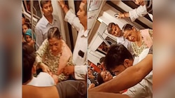 Video : 'मेट्रोच्या बाहेर जाऊन रोमान्स करा'; वैतागलेल्या महिलेनं जोडप्याला चांगलचं सुनावलं