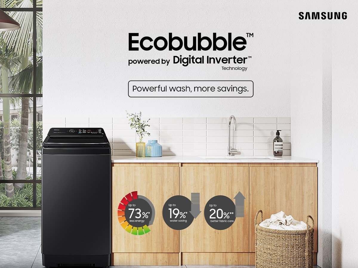 Samsung घेऊन आले आहेत सर्वोत्तम टॉप-लोड वॉशिंग मशीन EMI ₹ 1,490/- पासून सुरु title=