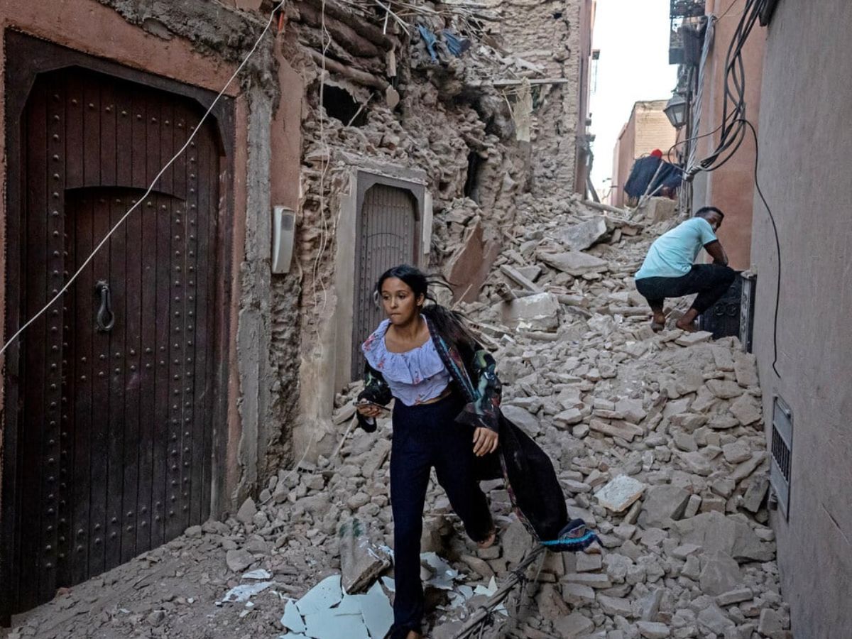Morocco havoc in Earthquake People Death Magnitude Strikes Photos