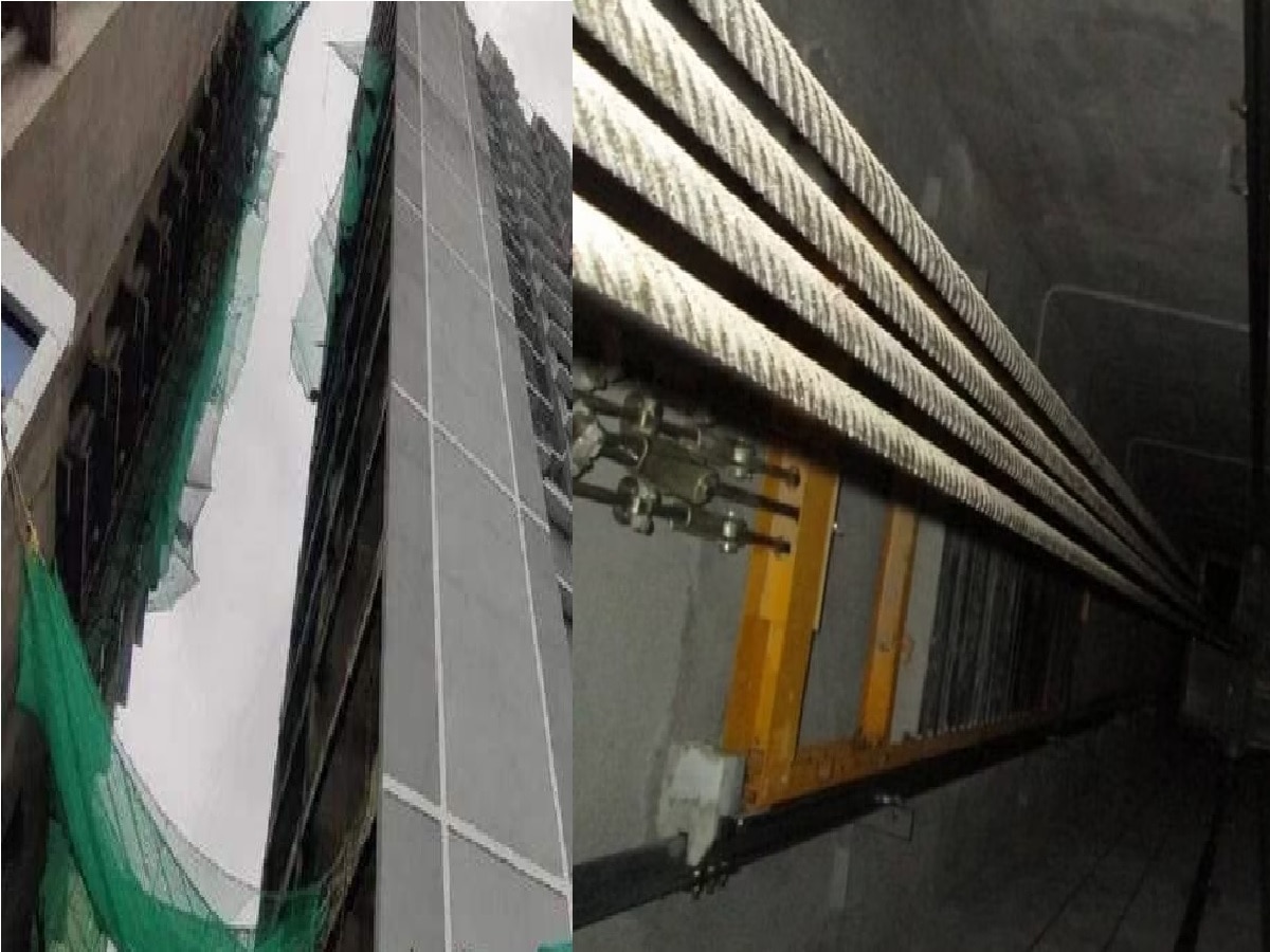ठाण्यात 40 मजली इमारतीची लिफ्ट कोसळली; 6 जण जागीच ठार
