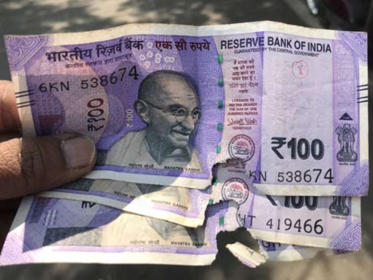 RBI Guidelines on indian Currency Torn Crumpled Notes