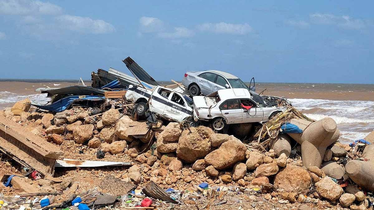 Libya Flood storm devastating photos 