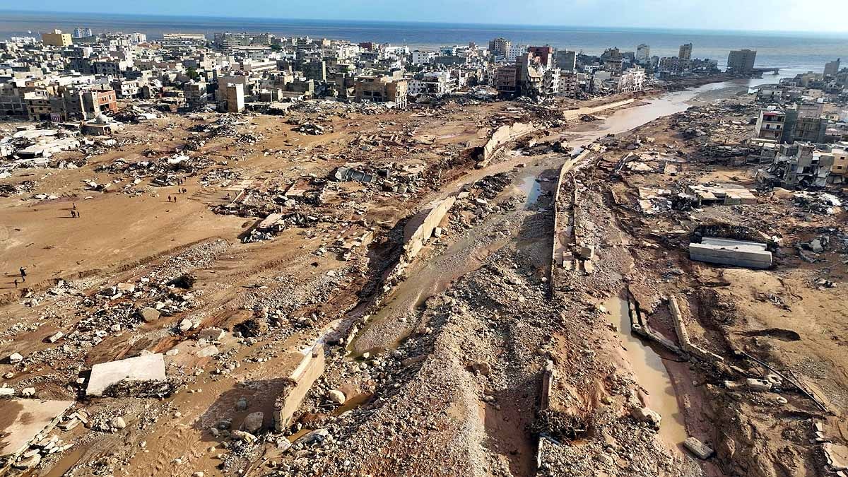 Libya Flood storm devastating photos 