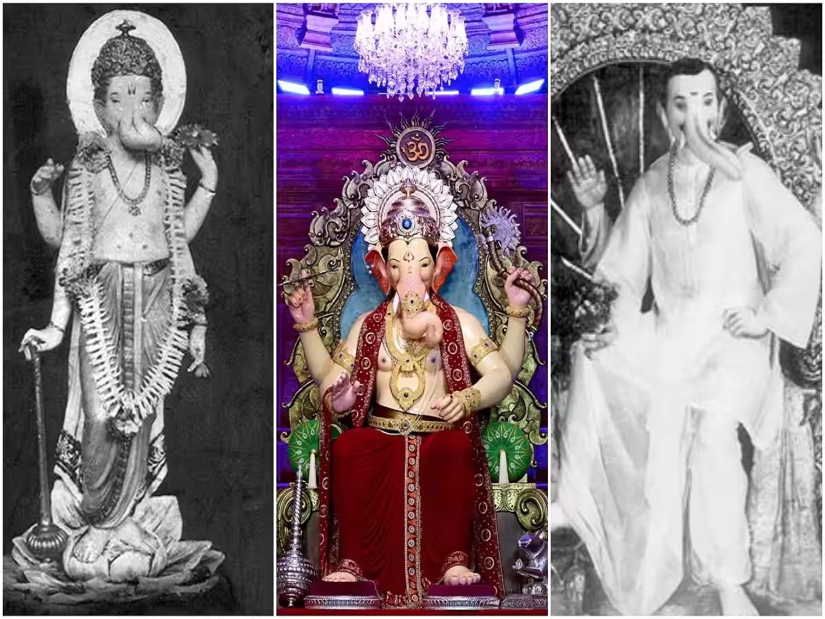 Ganesh Chaturthi 2023 : लालबागचा राजा किती बदलला? VIDEO तून पाहा राजाचा 90 वर्षांचा प्रवास title=