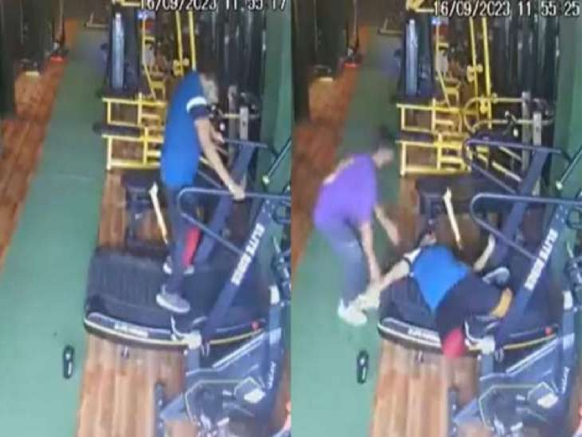 Video : जीममध्ये ट्रेडमिलवर धावताना 21 वर्षीय तरुणाचा मृत्यू, हृदयाचे ठोके चुकविणारा CCTV फूटेज Viral title=