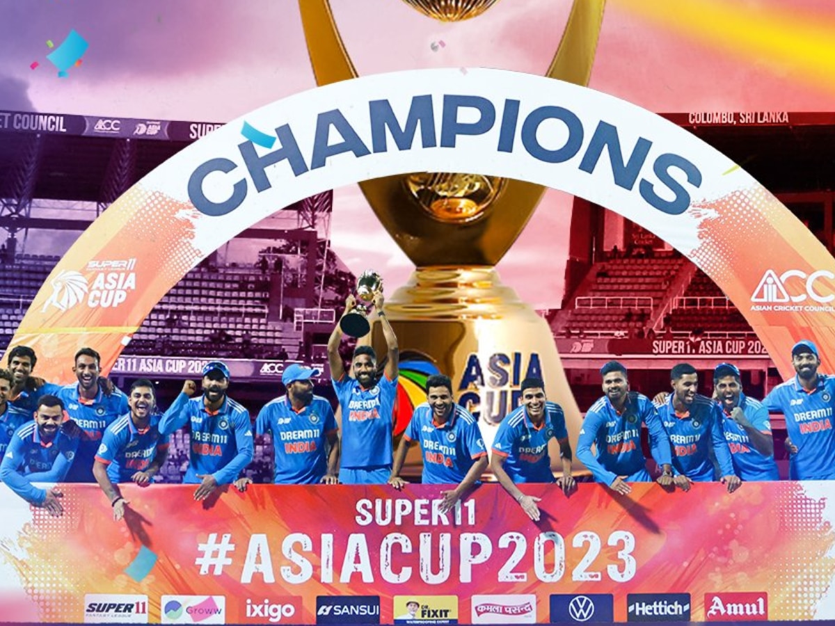 Asia Cup Final: भारत आशियाचा नवा 'किंग', डिफेन्डिंग चॅम्पियन श्रीलंकेचं लोटांगण; 10 विकेट्सने दणदणीत विजय title=