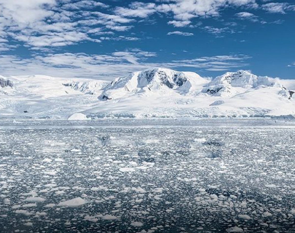 Antarctic sea ice at the highest low see photos 