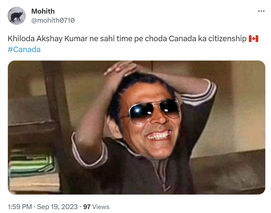 India vs Canada Issue Akshay Kumar viral Memes