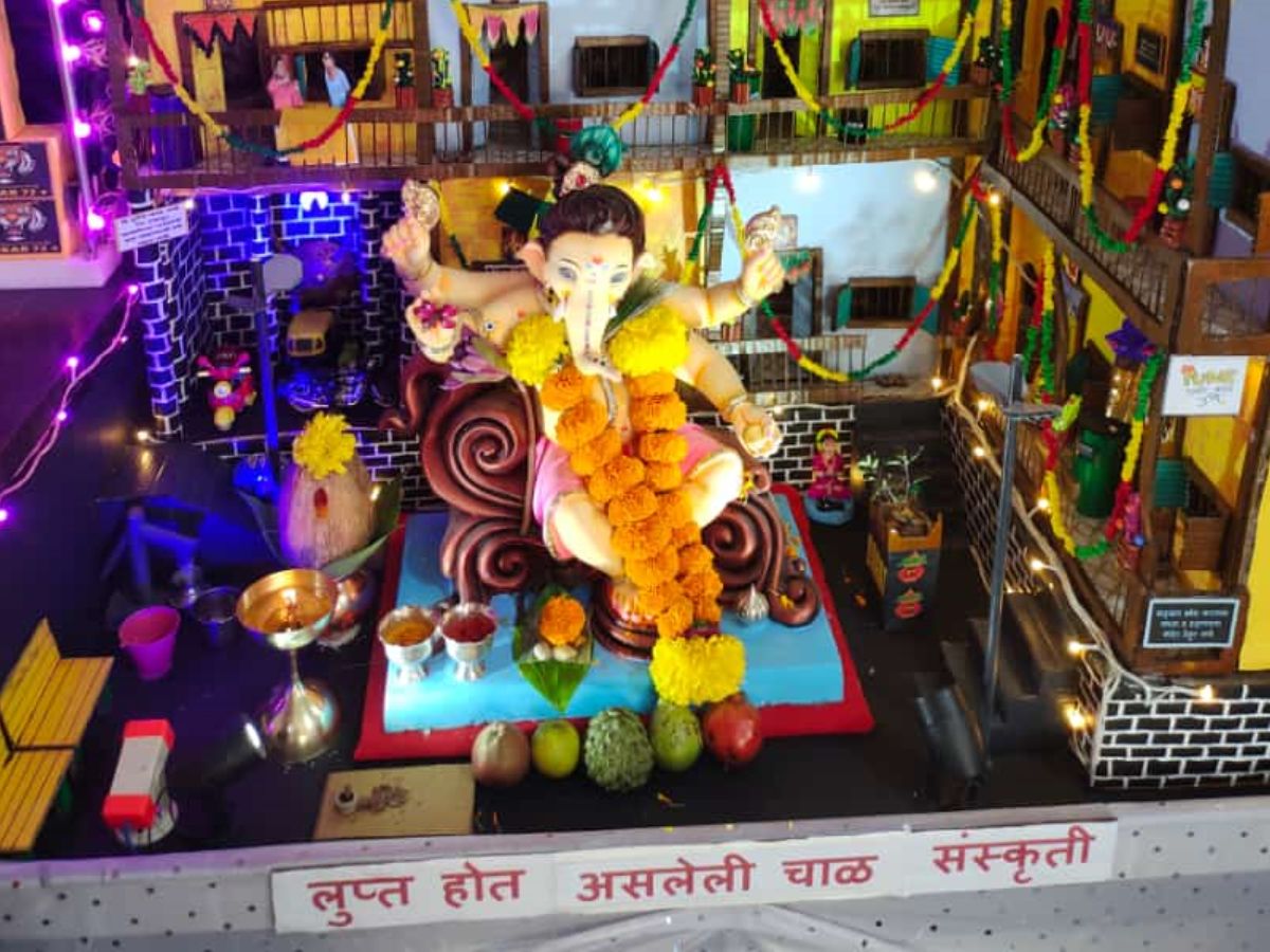   Ganesh Utsav Celebration And Unique decoration In households