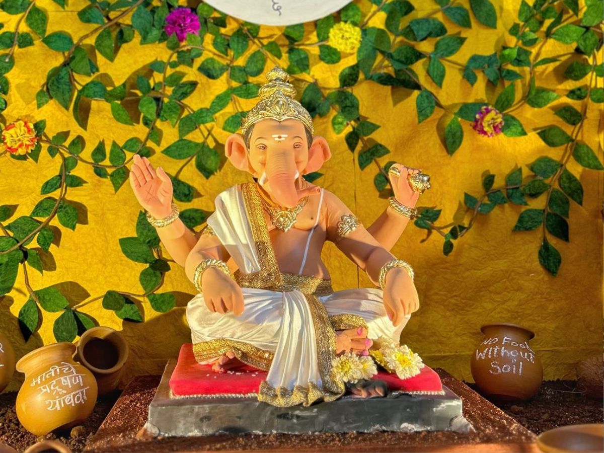 Ganesh Utsav Celebration And Unique decoration In households