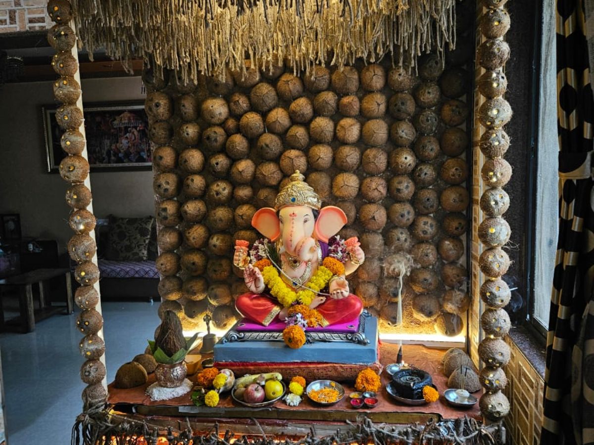  Ganesh Utsav Celebration And Unique decoration In households