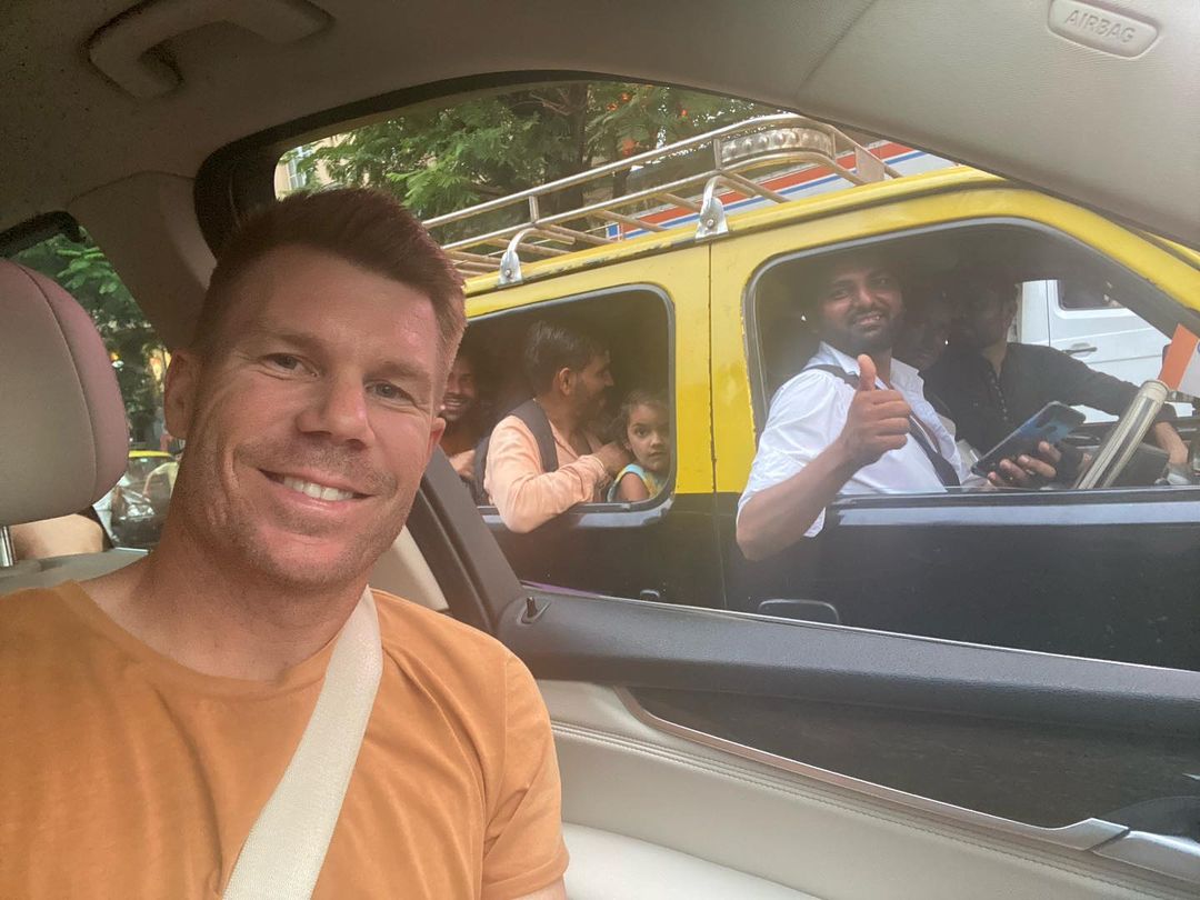 India vs Australia 2023 ODI David Warner Selfie With Security Personnel