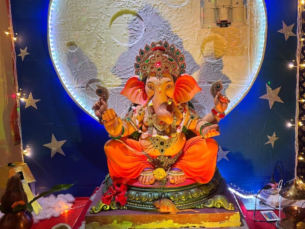 Ganesh Utsav Celebration And Unique decoration In households 