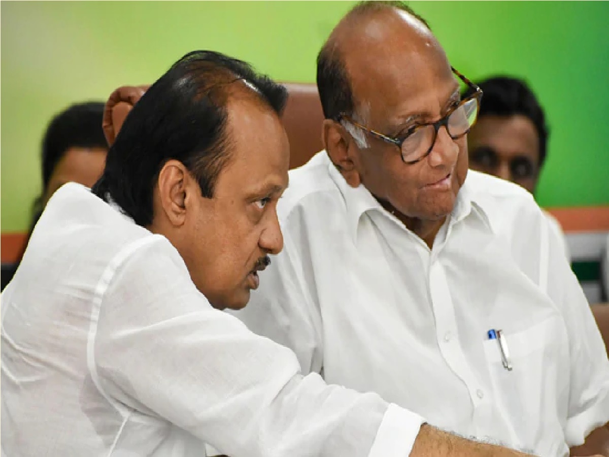 Sharad Pawar meets Ajit Pawar