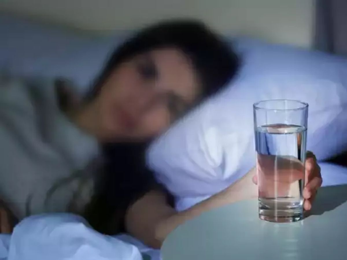 health tips disadvantages of drinking water before sleeping in marathi