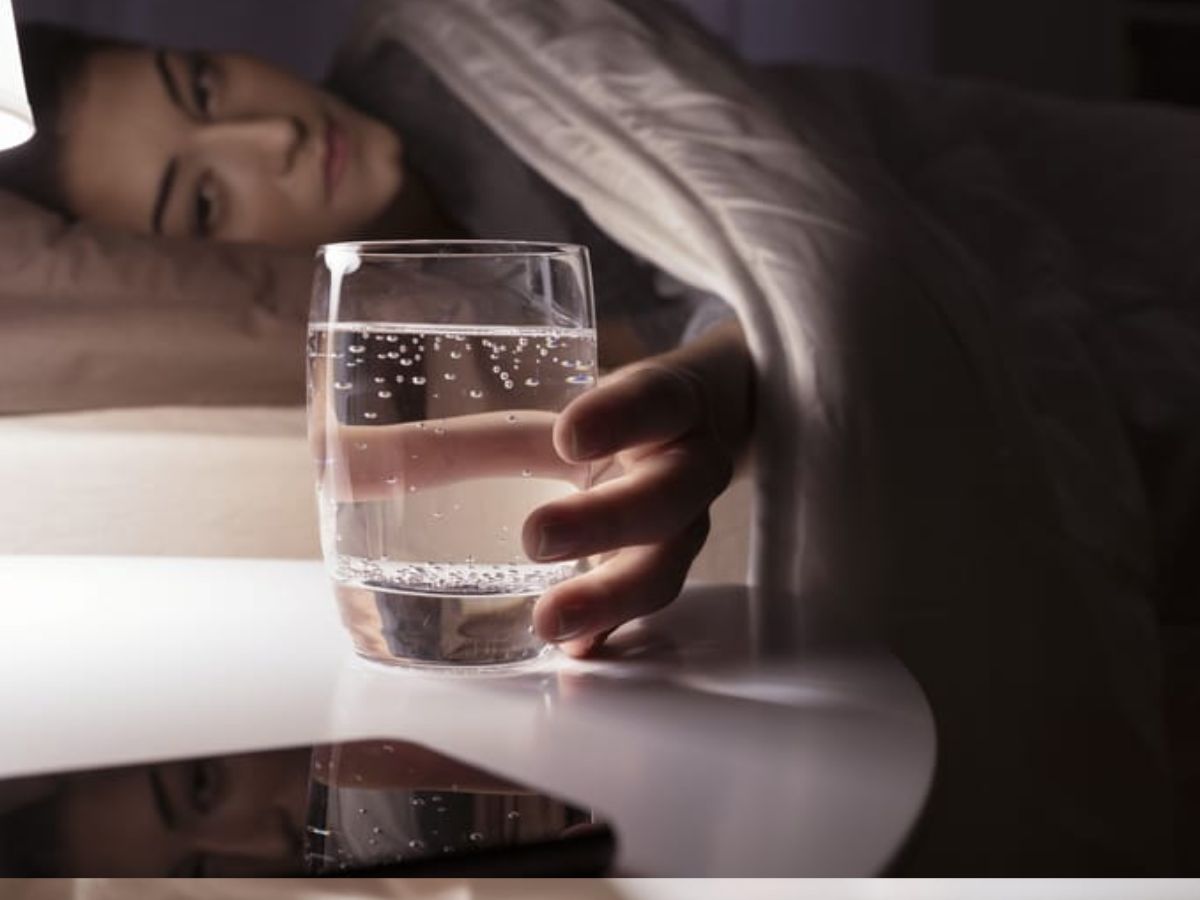 health tips disadvantages of drinking water before sleeping in marathi