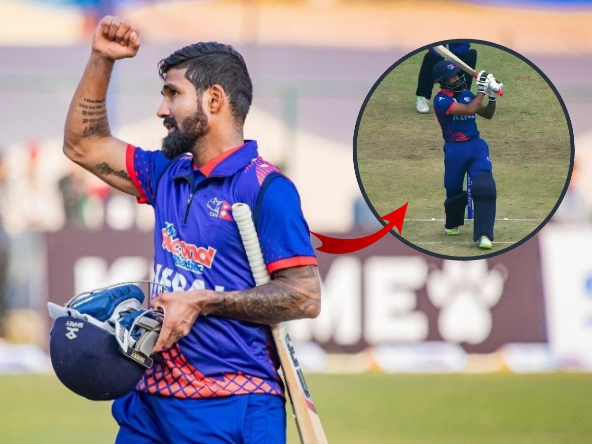 Nepal vs Mongolia : 6,6,6,6,6,2,6,6,6... टी-ट्वेंटीच्या क्रिकेट ...