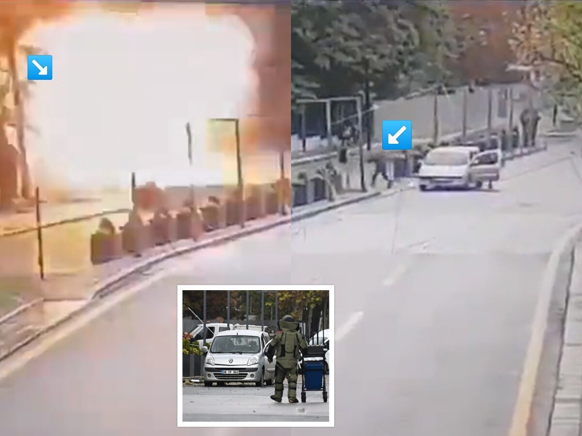 तुर्कीत संसदेबाहेर दहशतवाद्याने स्वत:ला बॉम्बने कसं उडवलं? पाहा LIVE VIDEO title=