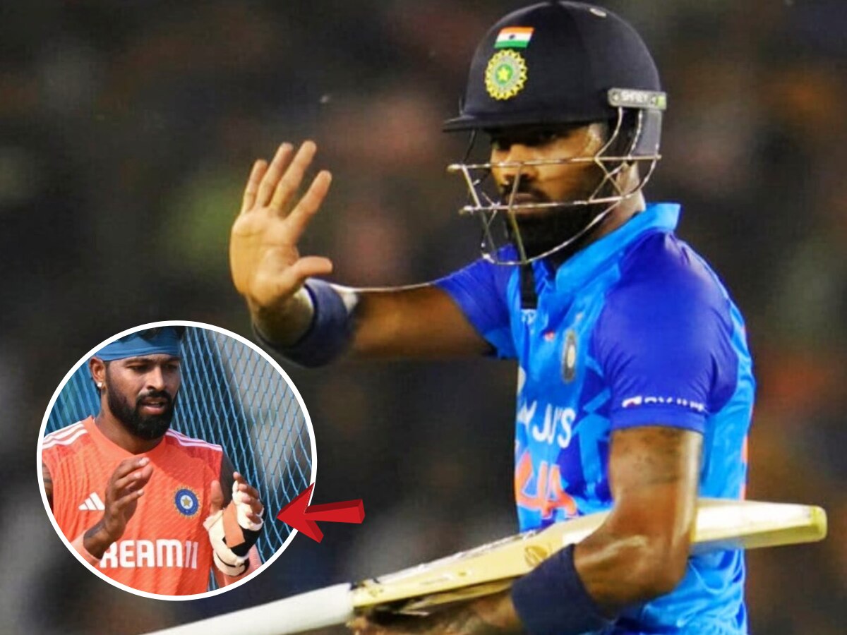 World Cup 2023 : टीम इंडियाला दुसरा धक्का! प्रॅक्टिस सेशनमध्ये Hardik Pandya ला दुखापत; रोहितचं टेन्शन वाढलं title=