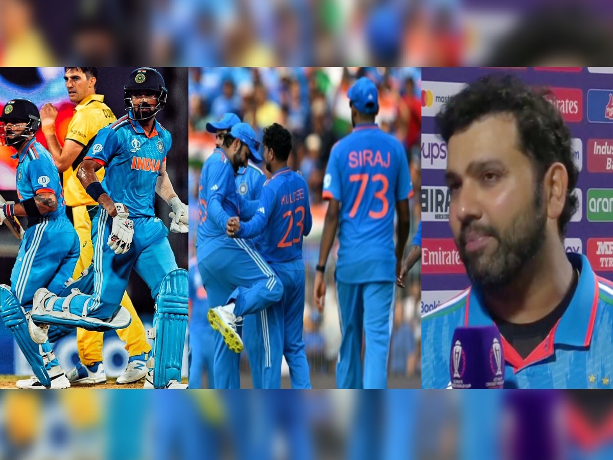 Rohit Sharma: तीन विकेट्स गेल्यावर मी घाबरून...; वर्ल्डकपमधील पहिल्या विजयानंतर काय म्हणाला रोहित? title=