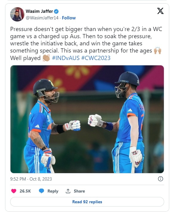 World Cup 2023 Who Said What On India Win Over Australia