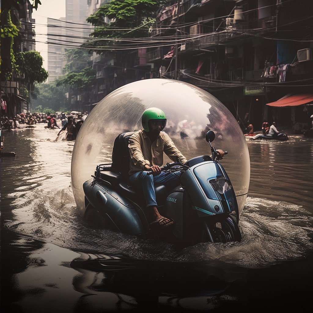 Mumbai Rains Vehicles That Should Have Been Built For City By Now AI Art By Mumbaikar