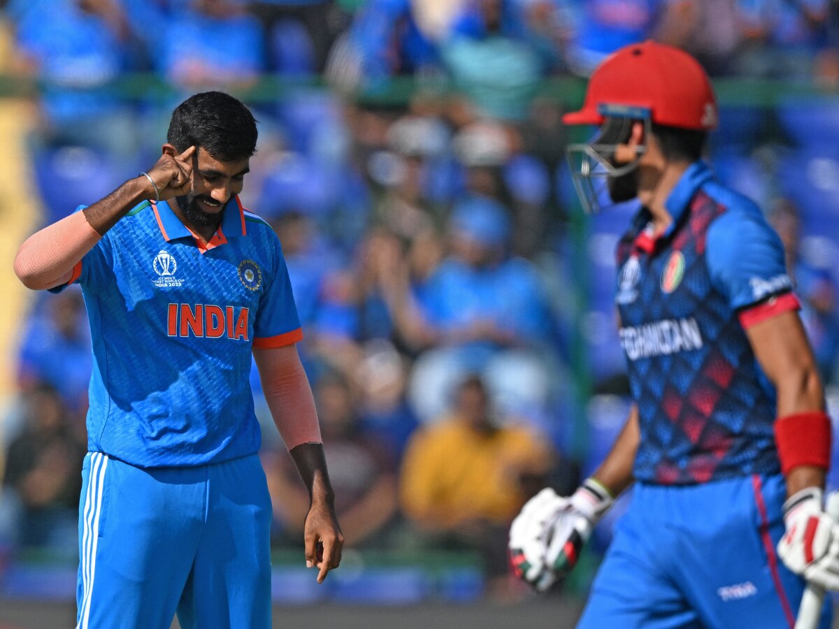 IND vs AFG: विकेट काढताच जसप्रीत बुमराहचं अनोखं सेलिब्रेशन; केली 'या' स्टार खेळाडूची कॉपी!, पहा Video  title=