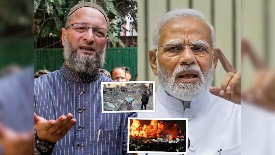 इस्त्रायलचे पंतप्रधान 'राक्षस', गाझाला समर्थन द्या; ओवेसींचं PM नरेंद्र मोदींना जाहीर आवाहन