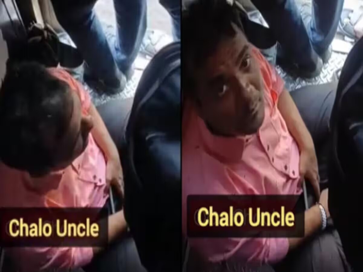 Video : 'अंकल किसको बोला...'; लोकल ट्रेनच्या दारात बसलेल्या प्रवाशाचा स्वॅग पाहिलात का? title=