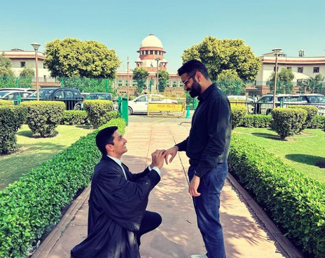 same sex marriage Gay Couple Exchange Rings In Front Of Supreme Court