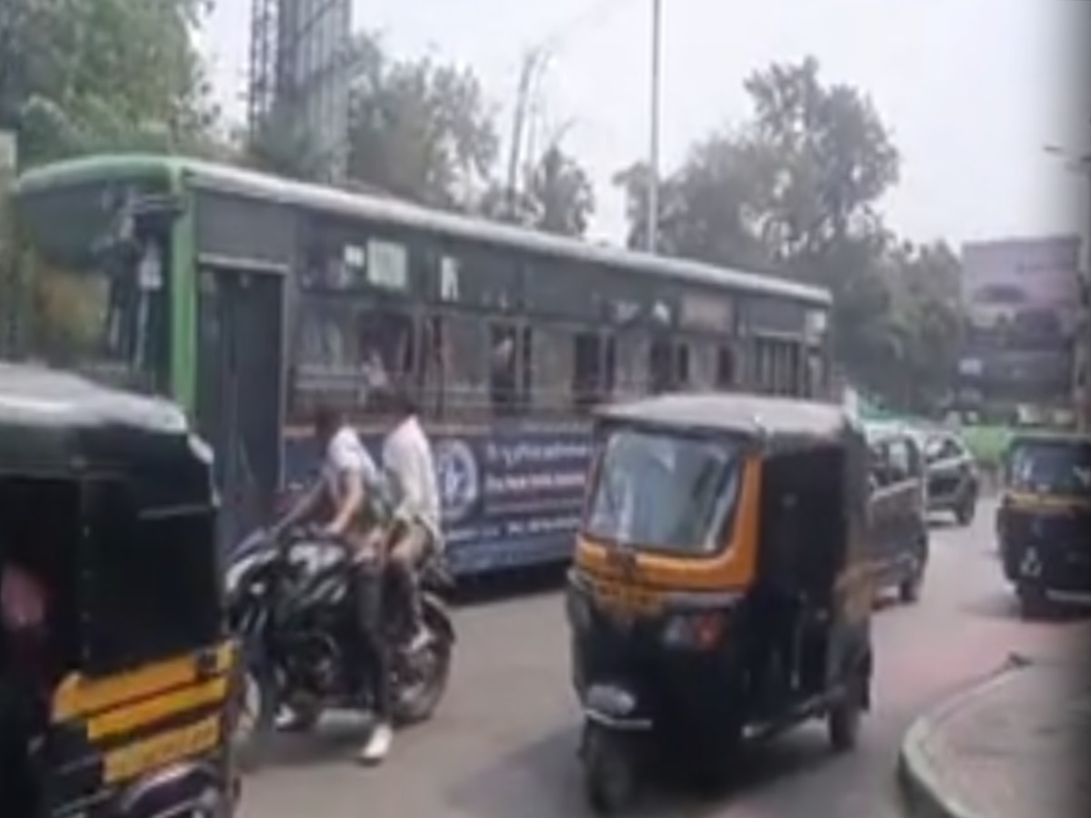 VIDEO : संतोष माने प्रकरणाची पुनरावृत्ती! मद्यधुंद चालकाने प्रवाशांनी भरलेल्या बसने वाहनांना उडवलं