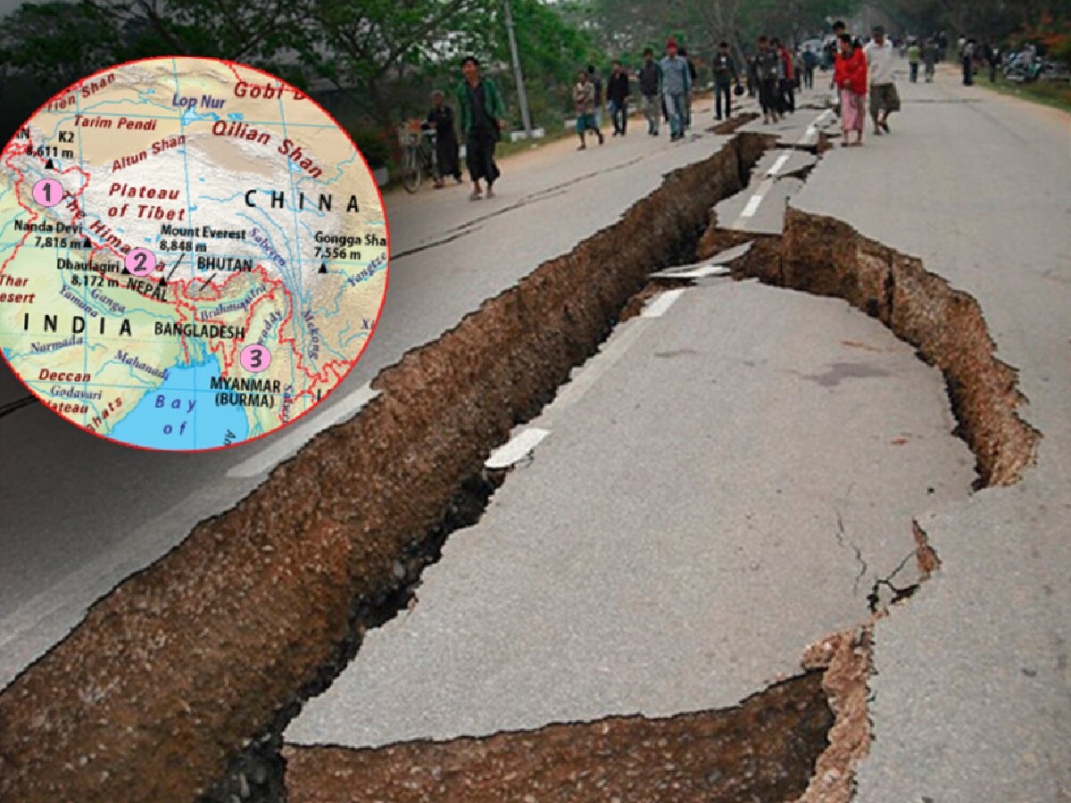 मोठ्या संकटाची चाहूल? 12 तासात भारतासहीत भूकंपाने हादरले 3 देश; पहाटे पहाटे धरती हलली अन्... title=
