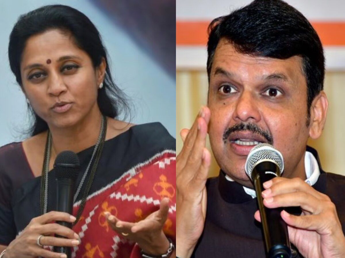 Supriya Sule troll Devendra Fadanvis And Demands Inquiry After Student Federation Clash In Pune University Supriya Sule troll Devendra Fadanvis And Demands Inquiry After Student Federation Clash In Pune University