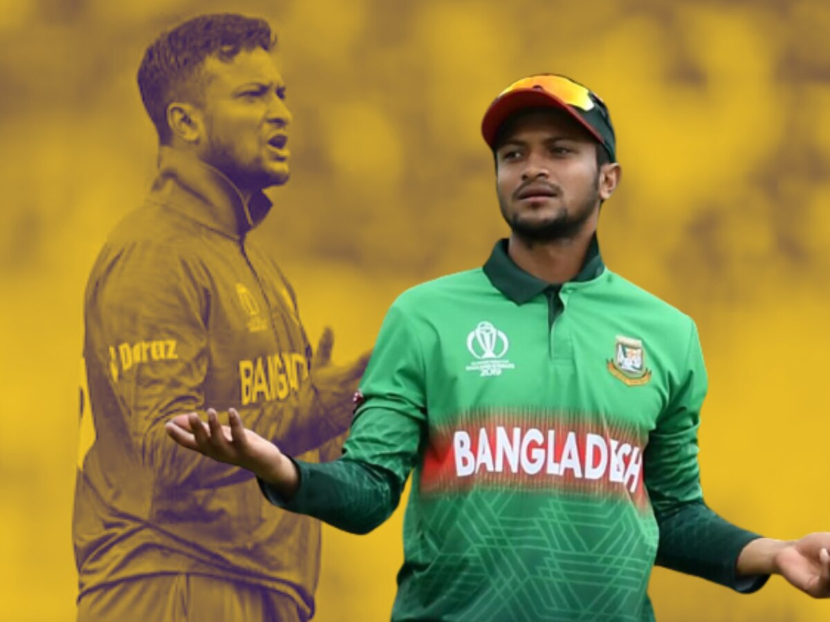 Shakib Al Hasan : दैव देतं पण कर्म नेतं! श्रीलंकेशी पंगा घेणारा शाकिब 'या' कारणामुळे वर्ल्ड कपमधून बाहेर title=