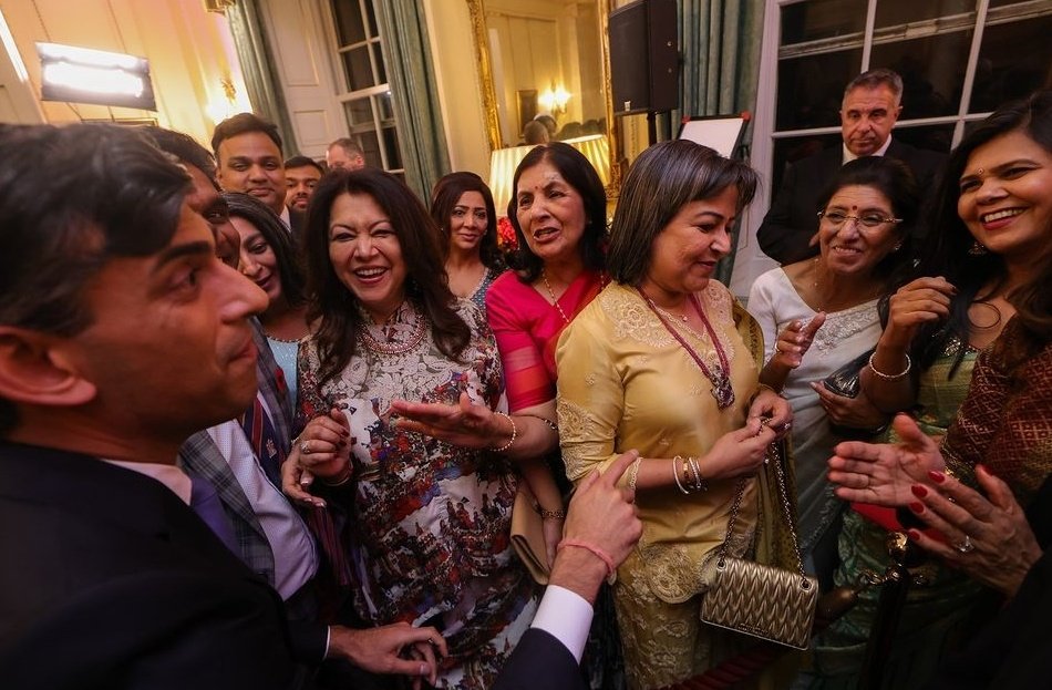 Diwali celebration 2023 at 10 Downing Street by British PM Rishi Sunak wife Akshata Murty