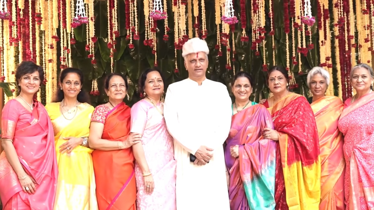 Ajit Pawar Supriya Sule celebrates bhaubij bhai dooj Family diwali celebration photos Viral 